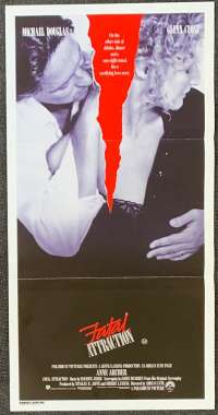 Fatal Attraction Poster Original Daybill 1987 Michael Douglas Glenn Close