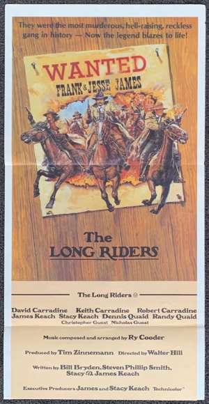 The Long Riders Poster Original Daybill 1980 David Carradine Western