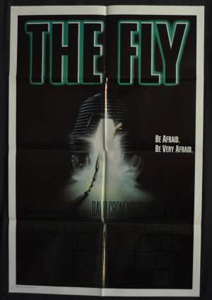 The Fly Movie Poster Original One Sheet 1986 David Cronenberg Jeff Goldblum
