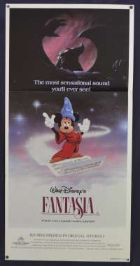 Fantasia Movie Poster Original Daybill 1983 Re-Issue Disney