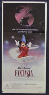 Fantasia Movie Poster Original Daybill 1983 Re-Issue Disney