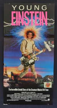 Young Einstein Movie Poster Original Daybill 1988 Yahoo Serious John Howard