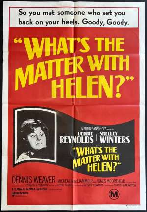 What&#039;s The Matter With Helen Poster One Sheet Original 1971 Horror