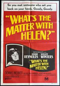 What's The Matter With Helen Poster One Sheet Original 1971 Horror
