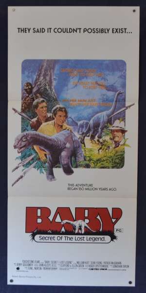 Baby Secret Of The Lost Legend Movie Poster Original Daybill 1985 Sean Young