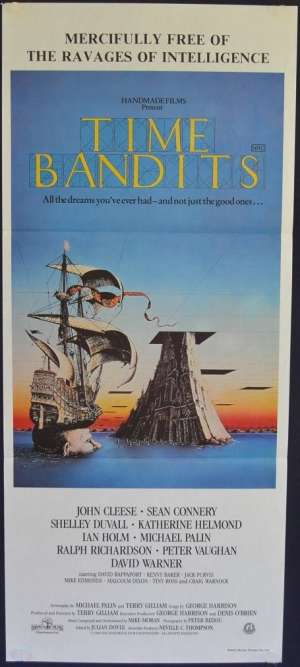 Time Bandits Poster Original Daybill 1981 Monty Python John Cleese Michael Palin