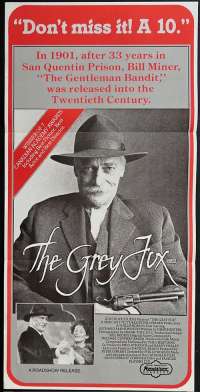 The Grey Fox Poster Daybill Original 1982  Richard Farnsworth