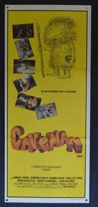 Caveman Movie Poster Original Daybill 1981 Ringo Starr Beatles