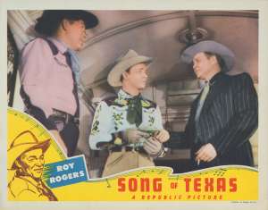 Song Of Texas Lobby Card 4 USA 11x14 Original 1943 Roy Rogers Trigger