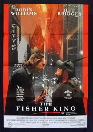 The Fisher King Poster Original One Sheet 1991 Robin Williams Jeff Bridges