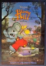 Blinky Bill Poster Original One Sheet 1992 The Mischievous Koala Animation