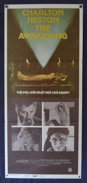 The Awakening Movie Poster Original Daybill 1980 Charleton Heston Horror