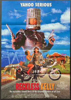 Reckless Kelly 1993 One Sheet movie poster Biker Yahoo Serious Hugo Weaving