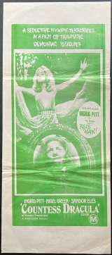 Countess Dracula Poster Daybill Original Ingrid Pitt Hammer Horror