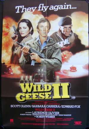 Wild Geese 2 Movie Poster Original One Sheet 1985 Scott Glenn Edward Fox