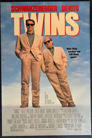 Twins Poster Original USA One Sheet Rolled 1988 Arnold Schwarzenegger DeVito