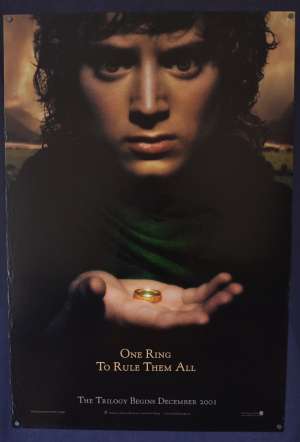 Lord Of The Rings Fellowship Of The Ring One Sheet Poster USA Rolled Teaser