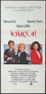 Working Girl 1988 Daybill Movie Poster Melanie Griffith, Sigourney Weaver, Harrison Ford