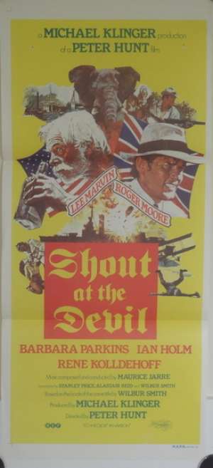Shout At The Devil Roger Moore Lee Marvin Daybill movie poster