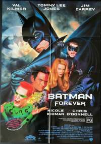 Batman Forever Poster Original One Sheet 1995 Val Kilmer Superhero