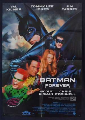 Batman Forever Poster Original One Sheet 1995 Val Kilmer Superhero