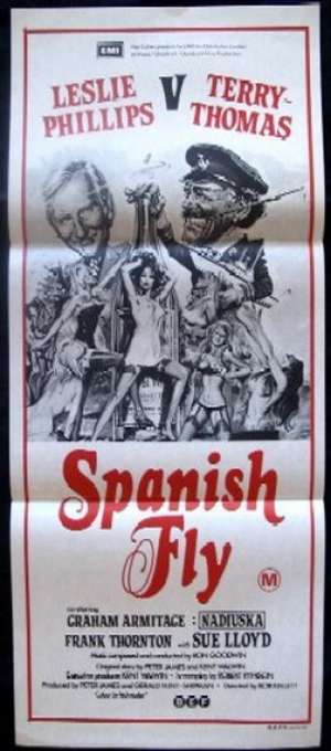 Spanish Fly 1975 Daybill movie poster Terry Thomas Leslie Phillips
