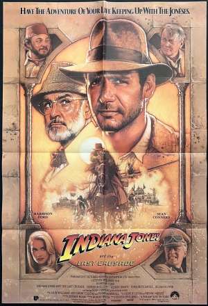 Indiana Jones And The Last Crusade Poster Original One Sheet 1989