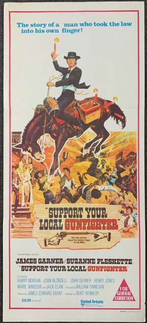 Support Your Local Gunfighter 1971 James Garner Daybill movie poster