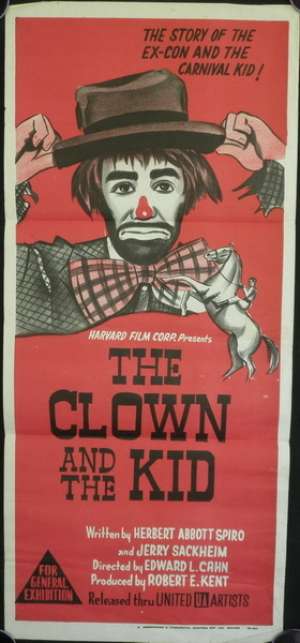 The Clown And The Kid Poster Original Daybill