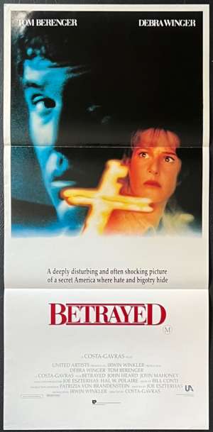 Betrayed Movie Poster Original Daybill 1988 Tom Berenger Debra Winger