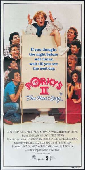 Porky&#039;s 2 The Next Day Poster Original Daybill 1983 Dan Monahan Wyatt Knight