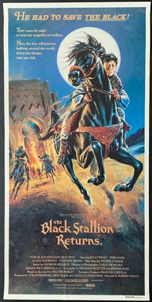 The Black Stallion Returns Poster Original Daybill Rolled Never Folded 1983