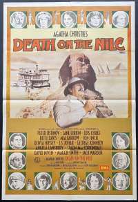 Death On The Nile Poster Original One Sheet 1978 Peter Ustinov Maggie Smith David Niven