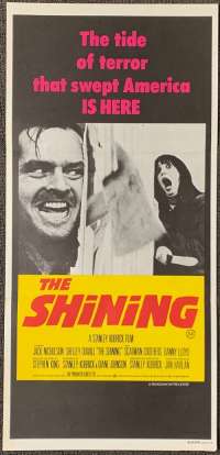 The Shining Poster Original Daybill 1980 Jack Nicholson Stanley Kubrick Horror