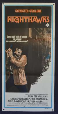 Nighthawks Poster Daybill Original 1981 Sylvester Stallone Rutger Hauer