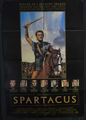 Spartacus 1960 One Sheet movie poster USA 1991 RI Kirk Douglas Stanley Kubrick