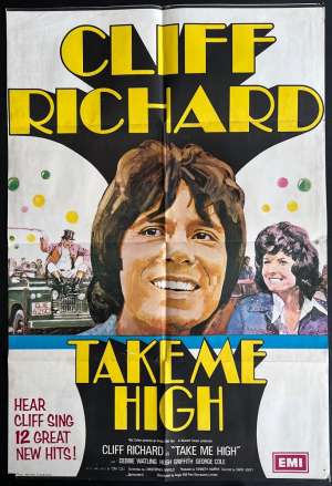 Take Me High Poster One Sheet Rare UK Original 1973 Cliff Richard