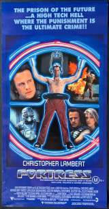 Fortress Poster Original Daybill 1992 Christopher Lambert Sci Fi