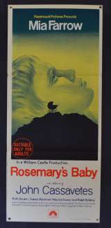 Rosemary's Baby Daybill Poster Original 1968 Mia Farrow Horror