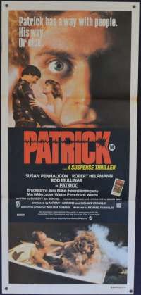 Patrick Poster Original Daybill 1978 Robert Helpman Susan Penhaligon