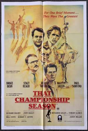 That Championship Season 1982 One Sheet movie poster Drew Struzan Art Bruce Dern