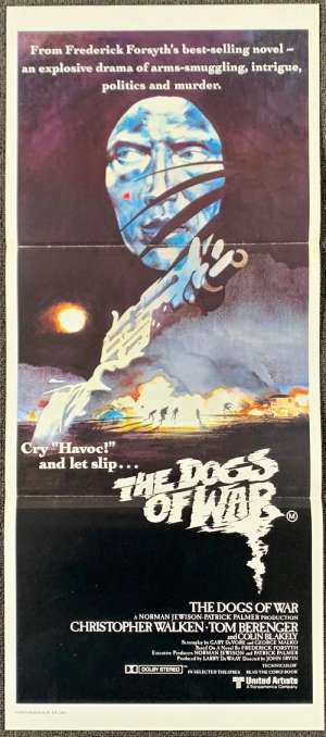 The Dogs Of War Poster Original Daybill Christopher Walken Tom Berenger