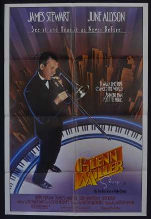 The Glenn Miller Story Movie Poster One Sheet James Stewart June Allyson