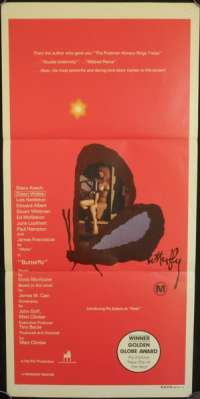 Butterfly 1982 Pia Zadora Daybill movie poster