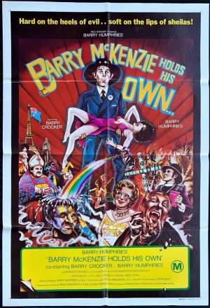 Barry McKenzie Holds His Own Poster Original One Sheet 1974 Dame Edna