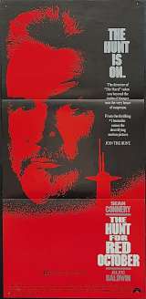The Hunt For Red October Poster Original Daybill 1990 Sean Connery Alec Baldwin