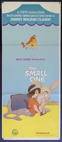 The Small One 1978 Daybill Movie Poster Disney Animation Don Bluth