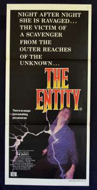 The Entity Poster Original Daybill 1983 Horror Barbara Hershey Ron Silver