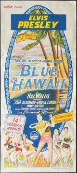 Blue Hawaii Poster Daybill ULTRA Rare Original 1961 Elvis Presley