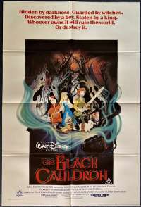 The Black Cauldron Movie Poster Original One Sheet Disney